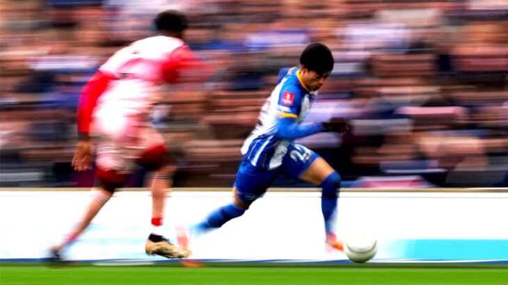 Kaoru Mitoma dribbling Skill and Goal. 2022-2023