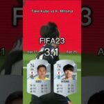 Take Kubo vs Kaoru Mitoma【FIFA OVR Compilation】久保建英vs三笘薫