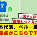 【三笘無双】日本代表、ペルー戦の採点がこちらです