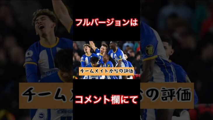 【三笘】チームメイトからの三笘薫の評価#shorts #サッカー #三笘薫 #ブライトン