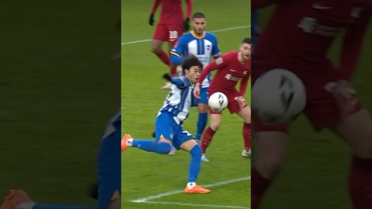 Liverpool will never forget this Goal by Kaoru Mitoma ⚽️☄️🔥🥵🥶