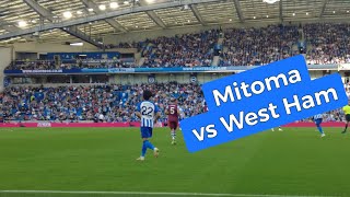 Mitoma vs West Ham 三笘薫 ブライトン vs ウェストハム