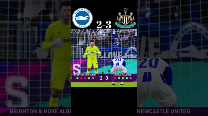 🎯Brighton vs Newcastle | Mitoma Kaoru vs Tonali #shorts #short  #iam_mared #goals #penalty