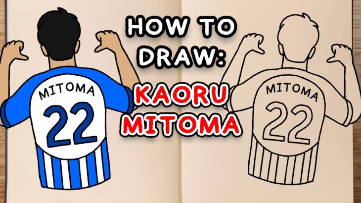 How to draw and colour! KAORU MITOMA (step by step drawing tutorial)