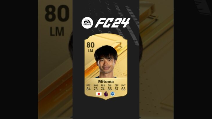 Kaoru Mitoma FIFA Ratings History 🇯🇵🔥 #shorts