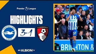 Kaoru Mitoma Goal | Brighton vs Bournemouth 3-1 Extended Highlights | Premier League 2023/24