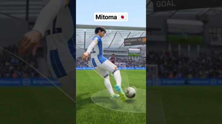 Kaoru Mitoma scores powershot in FIFA 23 #fifa #football #fifa23 #mitoma