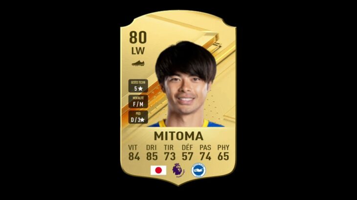 Mitoma Card in The Debut Of Ea Sport Fc