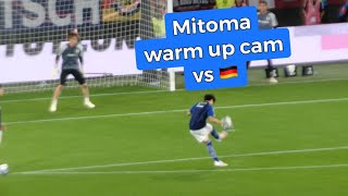 Mitoma warm up cam vs Germany | 三笘薫 ドイツvs 日本