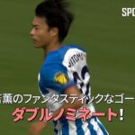 三笘薫が 「Player of the Month」と「Goal of the Month」 にダブルノミネート！#三笘薫