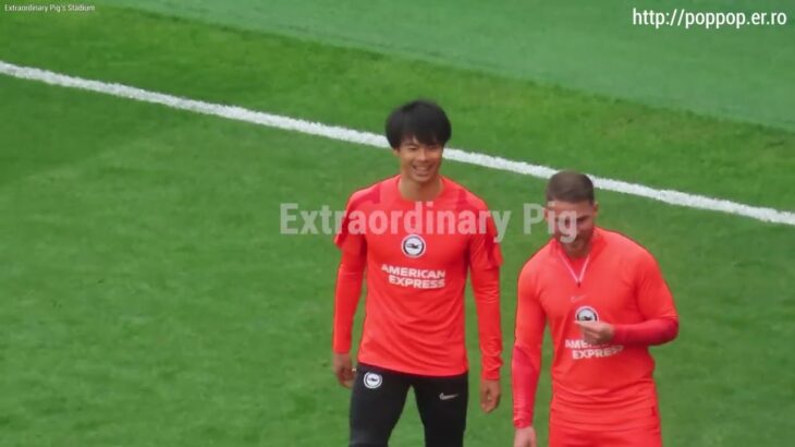 Pre-match Warm-up Mitoma Kaoru 20230408 Tottenham Hotspur vs Brighton Hove and Albion