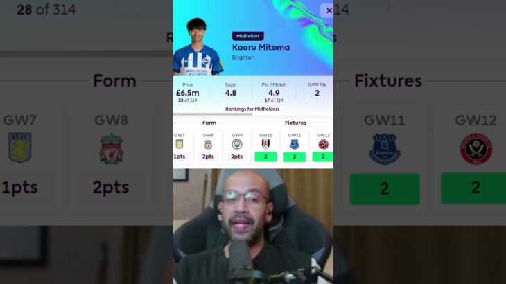 Best midfielder under 7m? Mitoma or Diaby?  #fpl #fantasypremierleague #wildcard  #fplgameweek