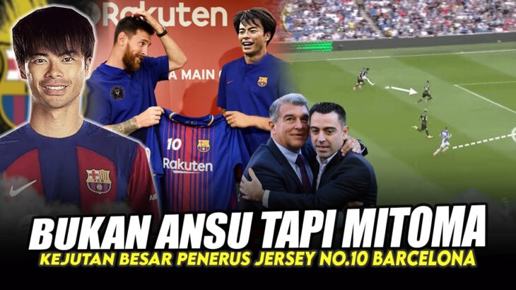 “Didukung Lionel Messi !!” Kejutan Mitoma warisi jersey no.10 di Barcelona