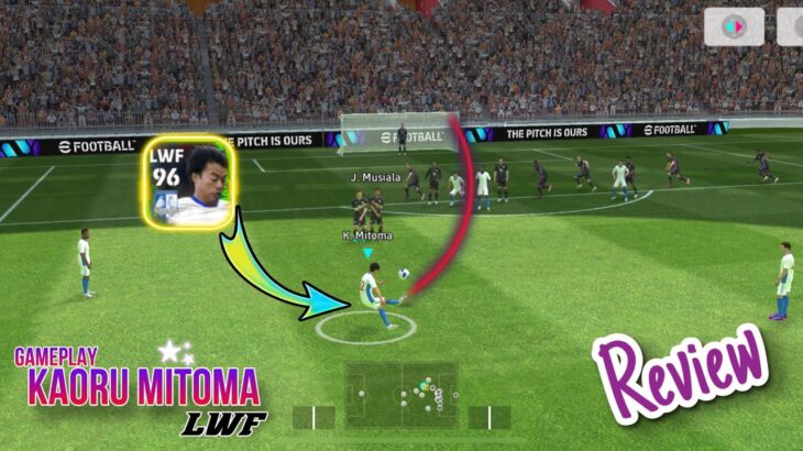 Kaoru Mitoma 96 Rated Gamplay Review🔥The Best LWF in Efootball 2024#efootball24