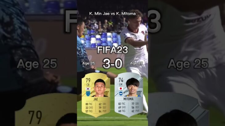 Kim Min Jae vs Kaoru Mitoma【FIFA OVR Compilation】キムミンジェvs三笘薫