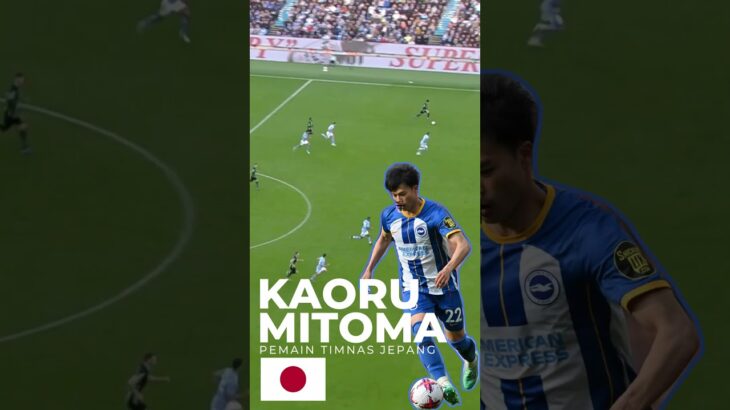 Mitoma Winger Brighton dari Jepang yang akan menjadi lawan Indonesia di PIala Asia 2024  #shorts