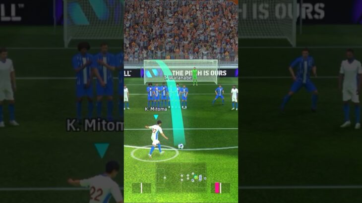 T.kubo vs Mitoma freekick challenge||🥶🥶#efootball #pes #edit #memes #funny #gaming #shorts #games