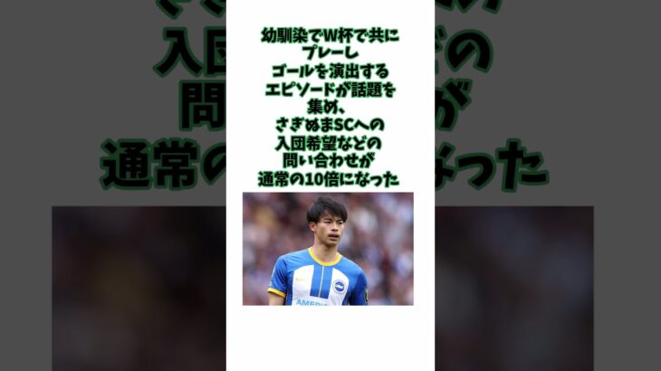 三笘薫の意外と知られていない雑学 #サッカー #日本代表 #三苫薫#shorts