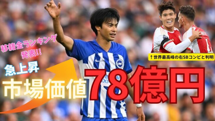 市場価値ランキング発表!三笘さんまだまだ上昇中😁&今週の三笘さん⑧