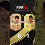 Mitoma vs Luis diaz Evolution FIFA 21 – FIFA 24 #eafc24 #fifa #shorts