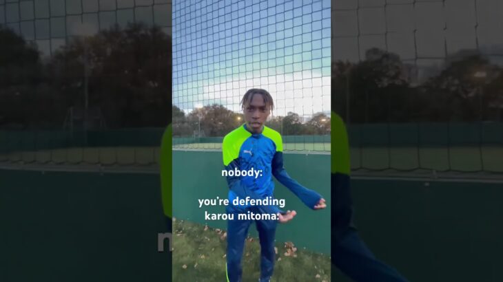 POV: YOU’RE DEFENDING KAROU MITOMA #football #soccer #footballshorts #funny #futbol