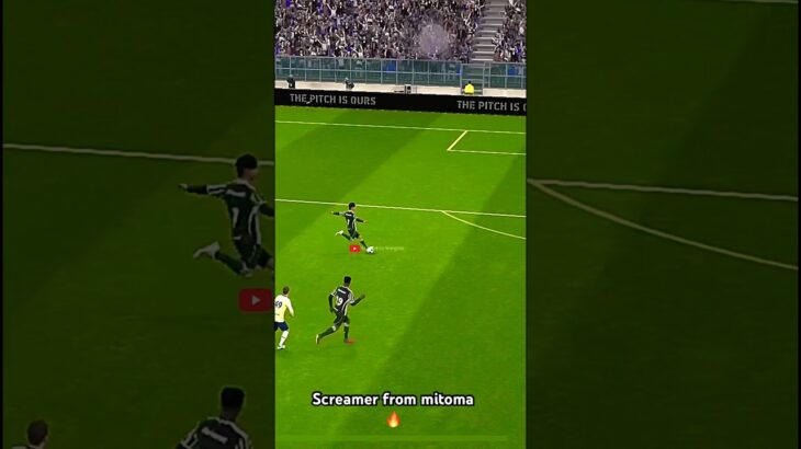 Screamer from mitoma🔥 #football #efootball #pes #messi #ronaldo #fifa #shortvideo #shortsyoutube