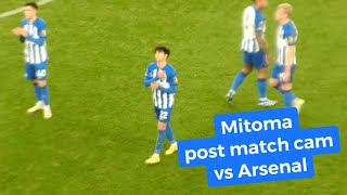 Arsenal vs Brighton post match Mitoma cam | 三笘薫 アーセナル vs ブライトン