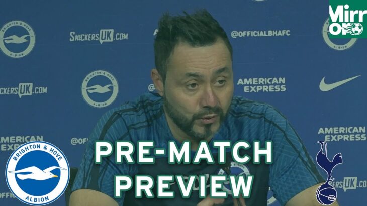 Brighton v Tottenham | Roberto De Zerbi | Premier League | “MITOMA, ADINGRA UNAVAILABLE”