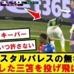 怪我の三笘を投げ飛ばしたパレスGK、無事叩かれまくる….