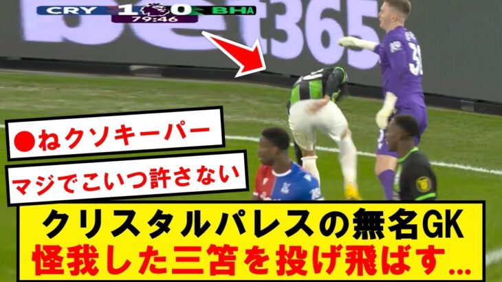 怪我の三笘を投げ飛ばしたパレスGK、無事叩かれまくる….