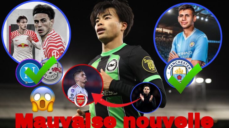 🚨Mauvaise nouvelle Mitoma à six semaines  confirme🥺City Claudio restera 25Ⓜ️ Officiel Eljif Elmas