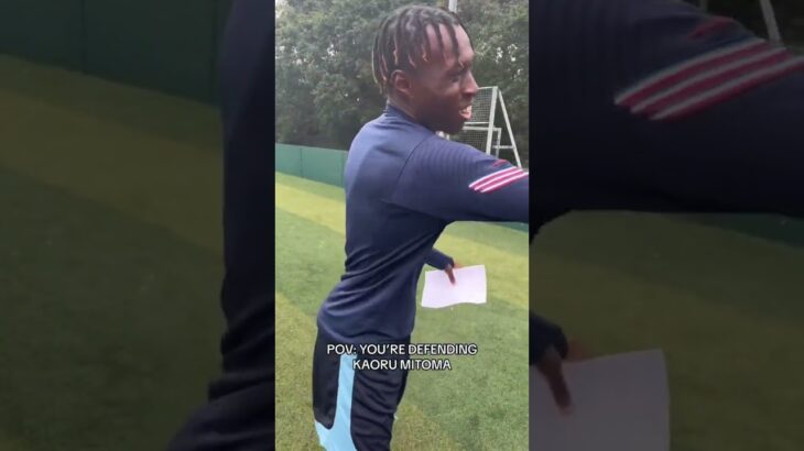 POV: YOU’RE DEFENDING KAROU MITOMA #soccerhumor #football #footballsoccer #footballshorts #funny