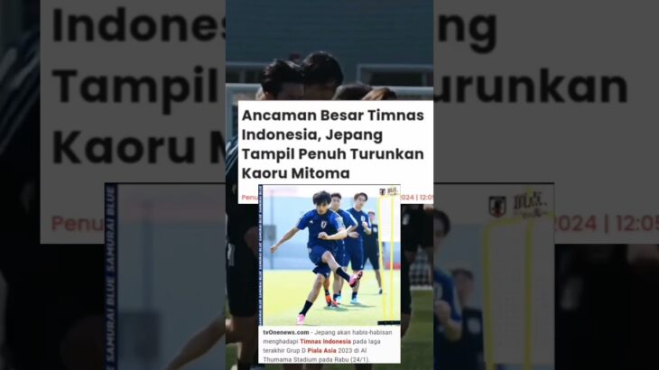 Ancaman besar timnas indonesia, jepang tampil penuh turunkan kaoru mitoma#timnasindonesia #mitoma