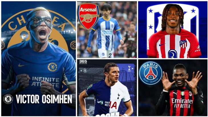 Arsenal Oo Donatay Mitoma, Chelsea Oo Heshay Osimhen,PSG Oo Qadaneysa Rafael leo iyo Badalka xavi