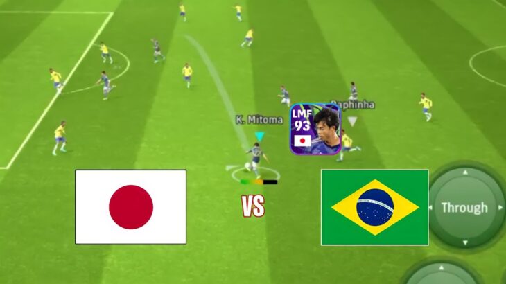 FULL GAMEPLAY•JAPAN VS BRAZIL | PVP NATIONAL TEAMS | EFOOTBALL 2024•ft.Mitoma