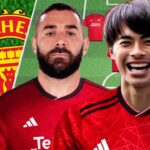 HOW KARIM BENZEMA AND MITOMA WILL FIT INTO MANCHESTER UNITED STARTING LINEUP AFTER JANUARY TRANSFERS