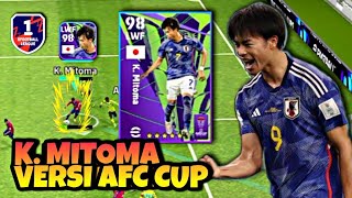 K. MITOMA VERSI AFC CUP ❗ RACIKAN & GAMEPLAY TERBAIK K. MITOMA DI PUSH DIVISI 1 EFOOTBALL MOBILE