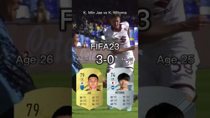 Kim Min Jae vs Kaoru Mitoma【FIFA OVR Compilation】キムミンジェvs三笘薫