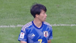 三笘薫が違いを見せる！ 今大会初出場で切れ味抜群のドリブルを披露｜AFCアジアカップ バーレーン×日本