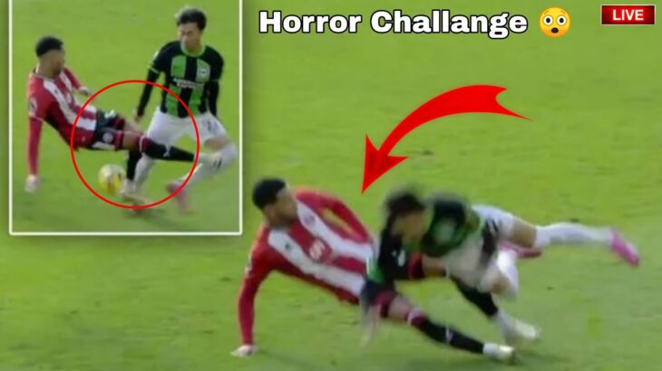 Mason Holgate for horror challenge on Brighton’s Kaoru Mitoma|Mason Holgate red card vs Kaoru Mitoma