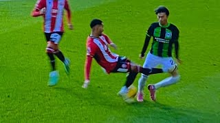 Mason Holgate red card vs Brighton vs Sheffield United after red card tackle on Kaoru Mitoma