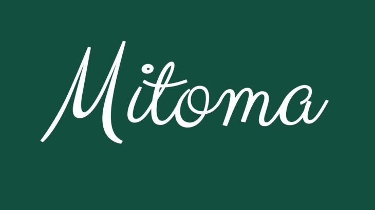 ✎ Mitoma ✎ English Cursive Handwriting Tutorial