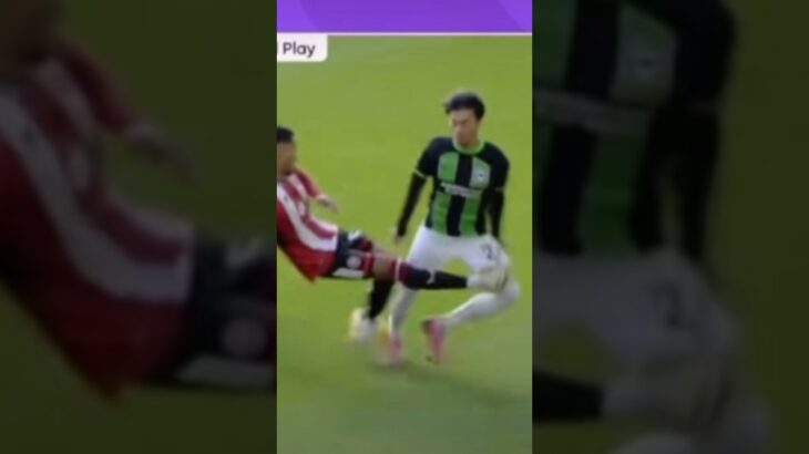 ref watch (the right decision) mitoma foul vs sheffield united #brighton #premierleague #var #united