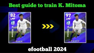Best guide to train new K. Mitoma in efootball 2024#efootball2024 #efootball #mitoma