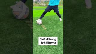 Skill đi bóng 1v1 Mitoma #bongdaphui  #kythuatsanphui  #kythuatsan7  #bongdasan7  #kythuatbongda  #x