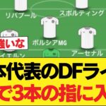 日本代表のDFライン欧州で3本の指に入る件