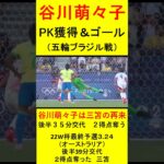 谷川萌々子　後半３５分交代　２ゴール　22W予選の三笘降臨