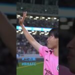 After match Mitoma waved hands to his home Japan fans BHAFC