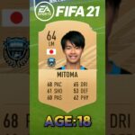 KAROU MITOMA FIFA EVOLUTION FROM FIFA 21- FC 25 #fifa #fyp #viral #shorts #urcristiano #mitoma #fc24