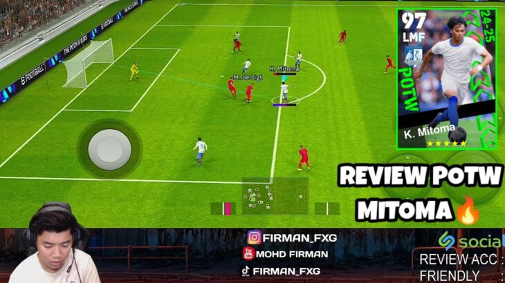 REVIEW POTW MITOMA! LINCAH CUI MITOMA NI! EFOOTBALL 2024 MOBILE